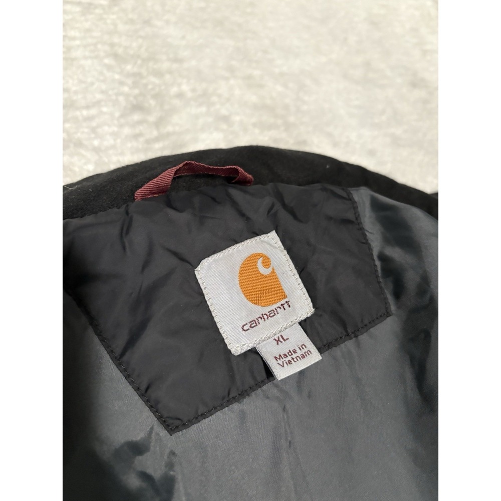 Carhartt Men's Jacket XL Rain Defender Relaxed Fit Lightweight Insulated Black - Picture 5 of 9